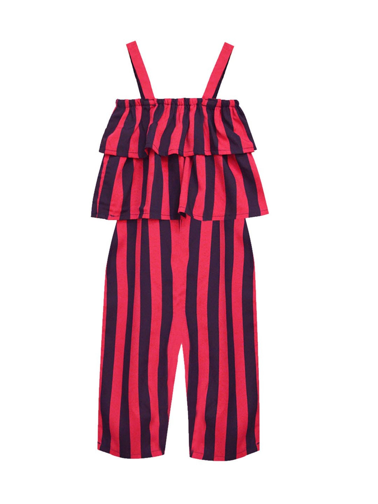 Stylestone Kids Red Printed Jumpsuit
