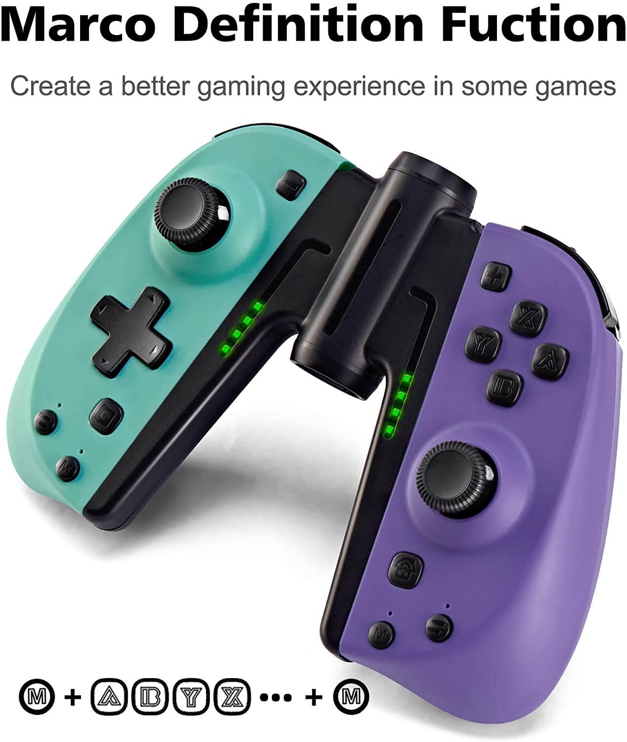 Wireless Pro Controller for Nintendo Switch/Switch Lite Console,Rechargeable Remote Gamepad Support Adjustable Turbo,Screenshot and Gyro Axis - Black