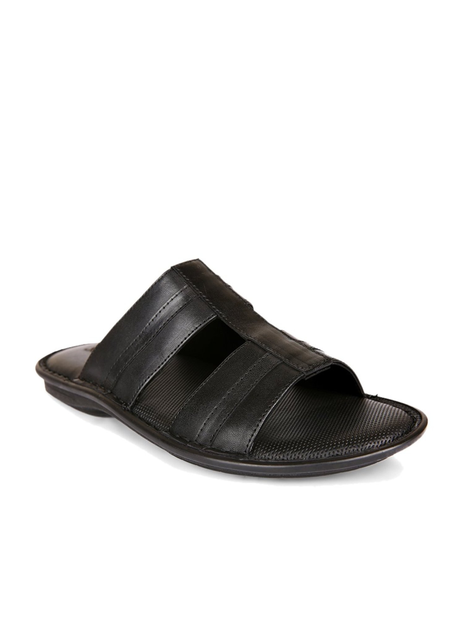 San Frissco Black Casual Sandals