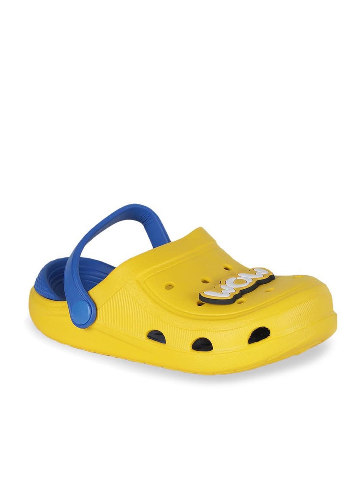 Passion Petals Kids Yellow Sling Back Clogs