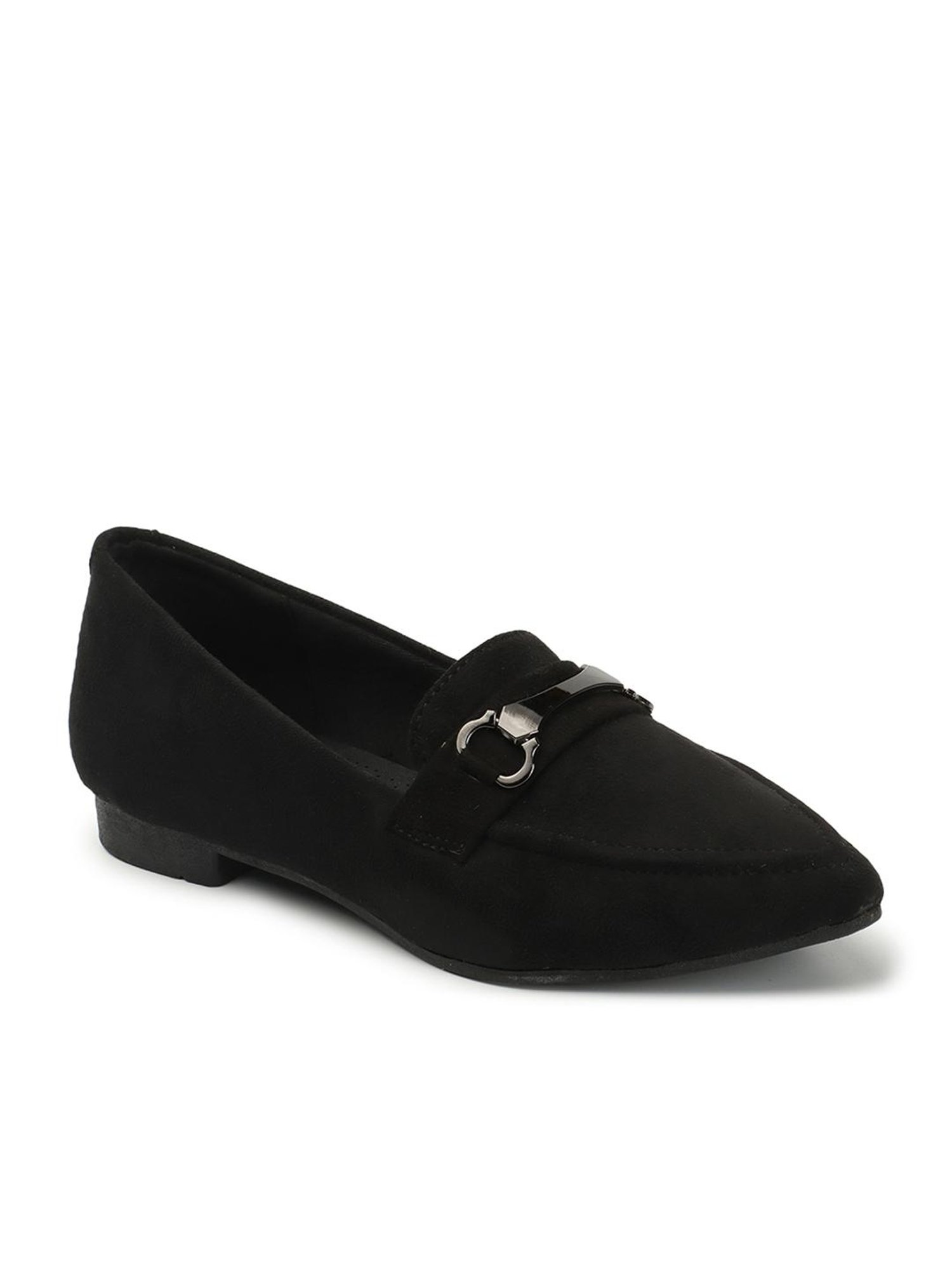Elle Women's Black Casual Loafers
