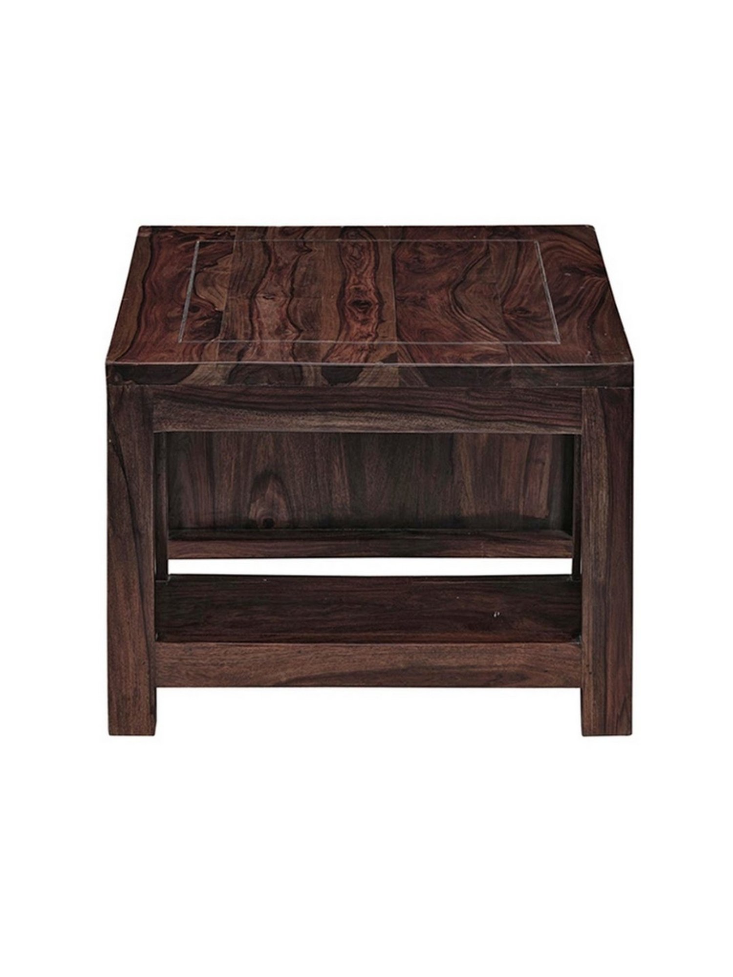 Ikiriya Piante Dark Brown Wood Coffee Table for Living Room