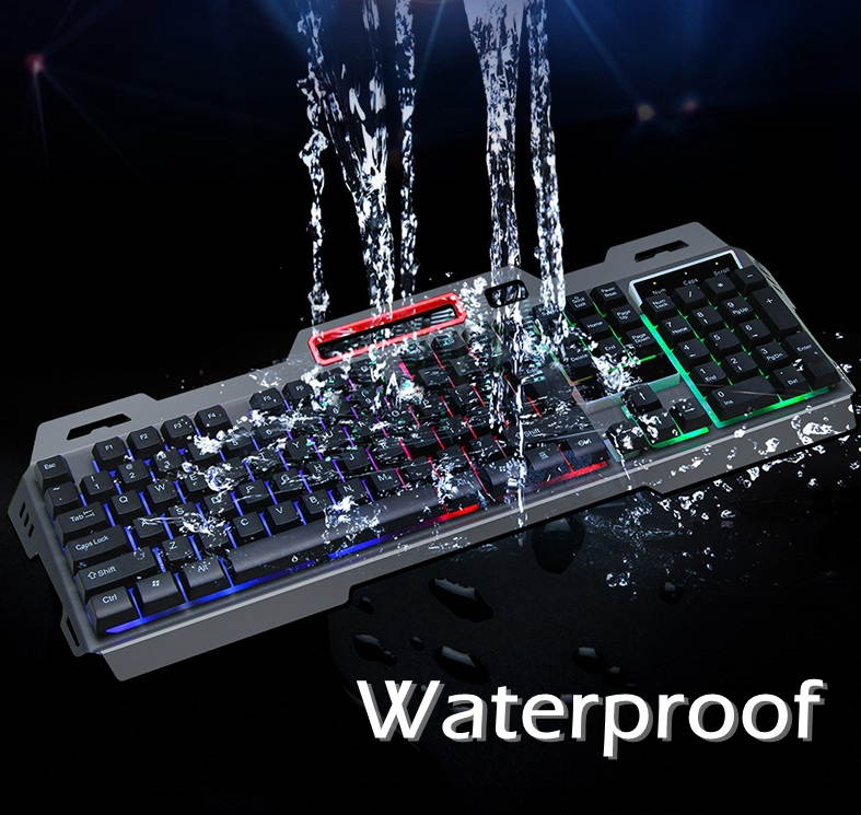 UKCOCO Gaming Keyboard and Mouse, Wired LED Colorful Backlit Ergonomic Mechanical Feeling, for Windows PC Gamer PS4 Xbox one