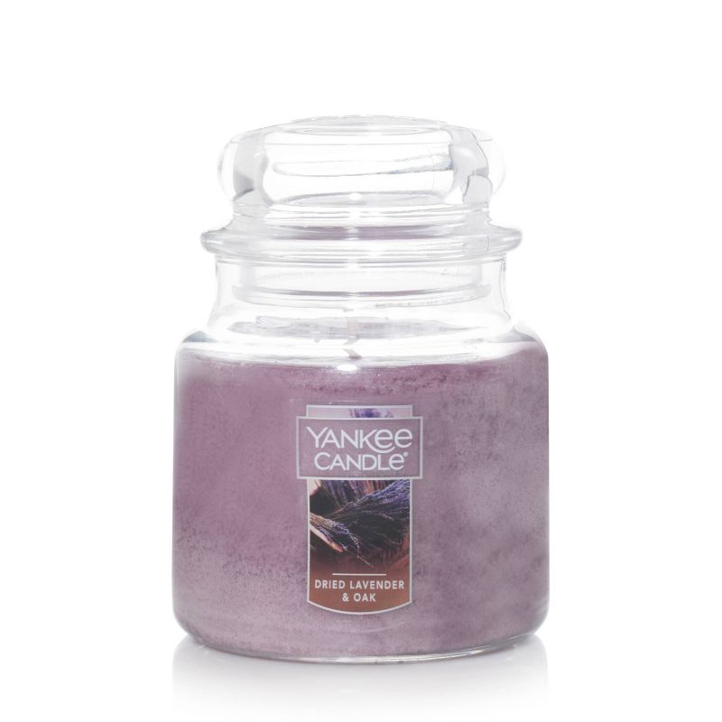 12.5oz Glass Jar Dried Lavender Oak Candle - Yankee Candle