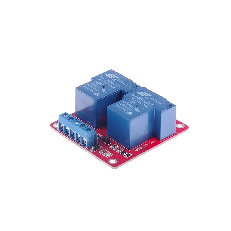 DC 24V 8-Channel 10A Relay Control Module Bi-Directional Isolated Control Module High Low Level Trigger (DC 24V, 10A 8-Channel)