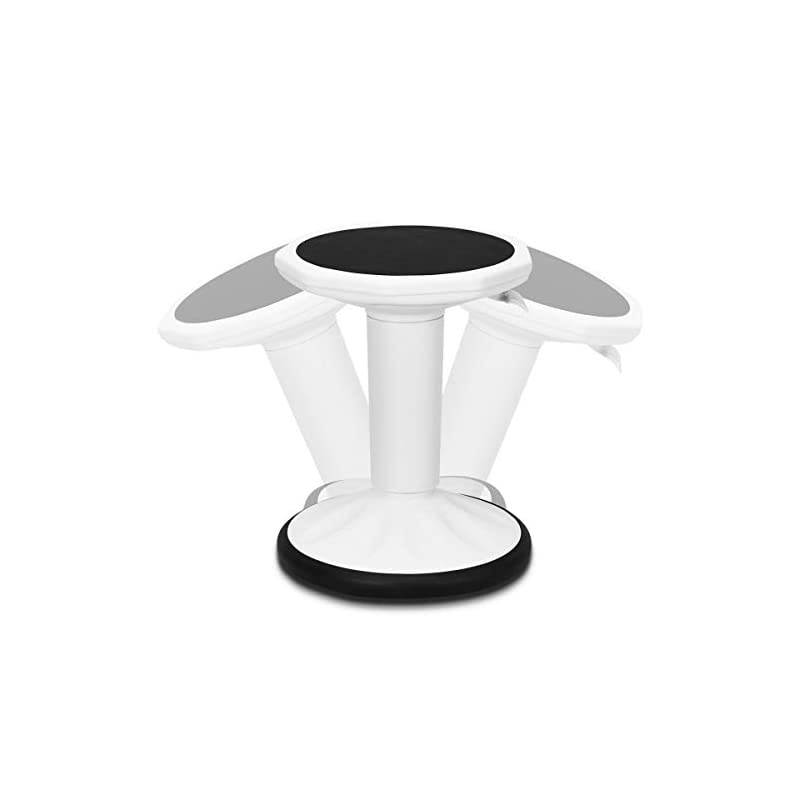 Wobble Chair Adjustable-Height 23 Inch Active Learning Stool Sitting Balance Chair for Office Stand Up Desk (White)
