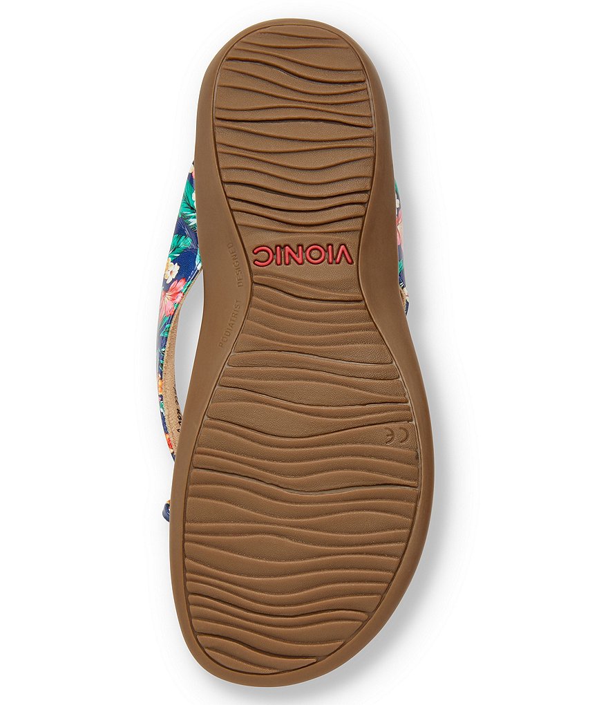 Vionic Bella II Floral Bow Detail Flip-Flops