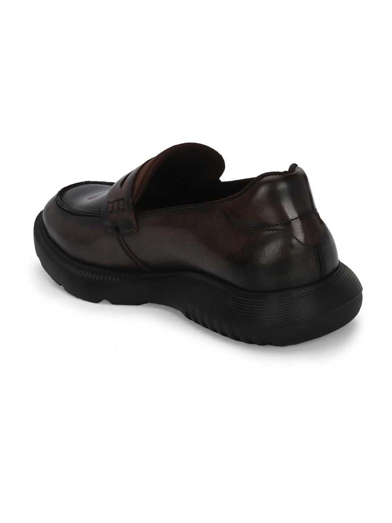 Hitz Men's Brown Formal Loafers