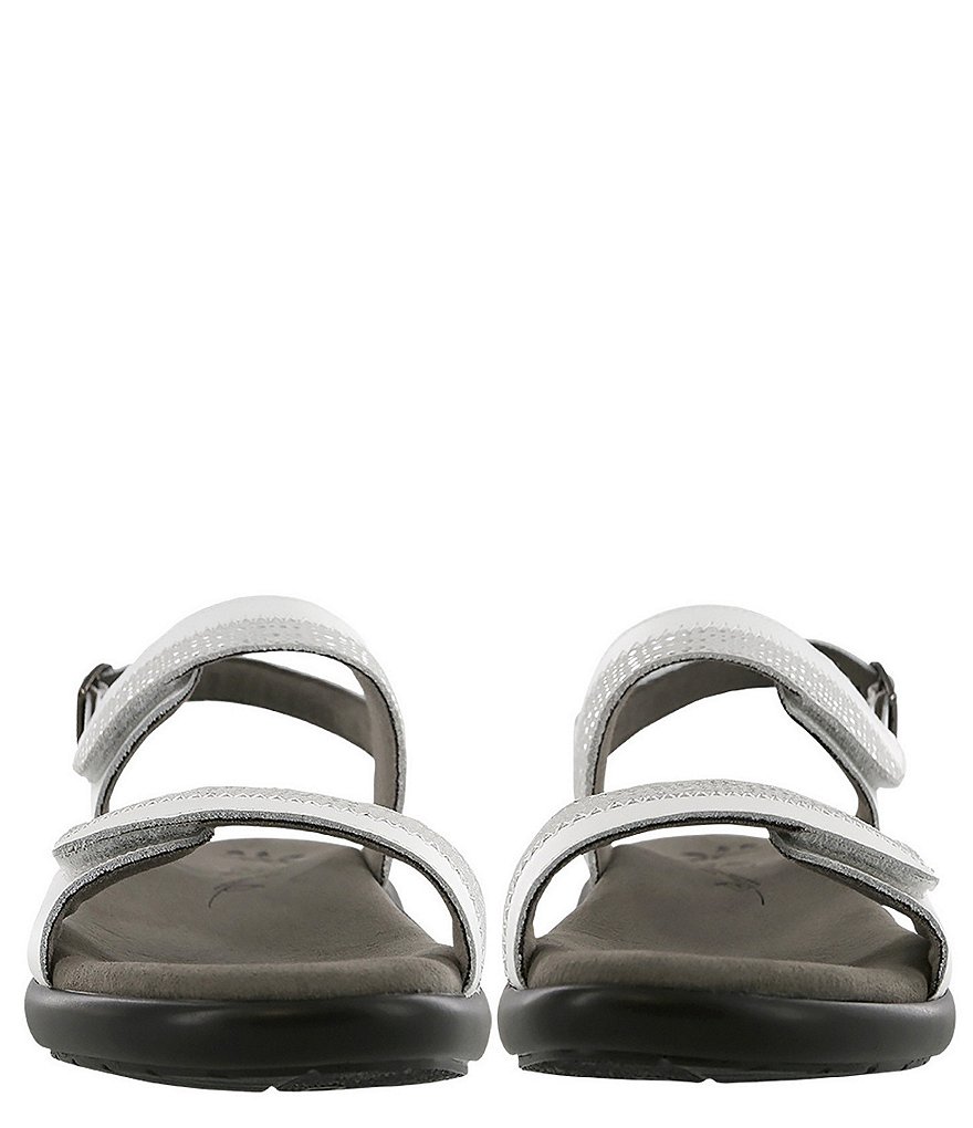 SAS Nudu Printed Leather Heel Strap Sandals