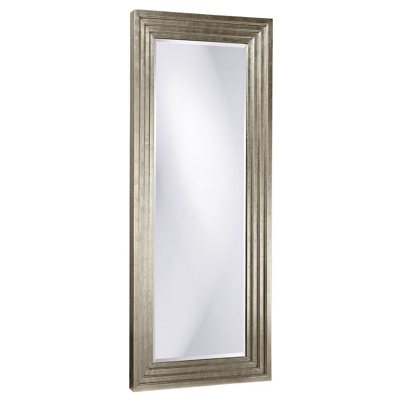 Rectangle Delano Floor Mirror Silver - Howard Elliott
