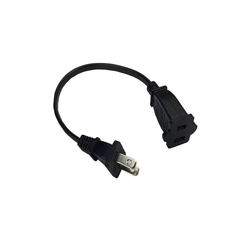 164ft05m US Power Extension Cable Cord US AC 2Prong MaleFemale Power cable13A125VUSA Outlet Saver Power Extension Cord Cable 2Prong 2 Outlets for NEMA 515P to NEMA 515R