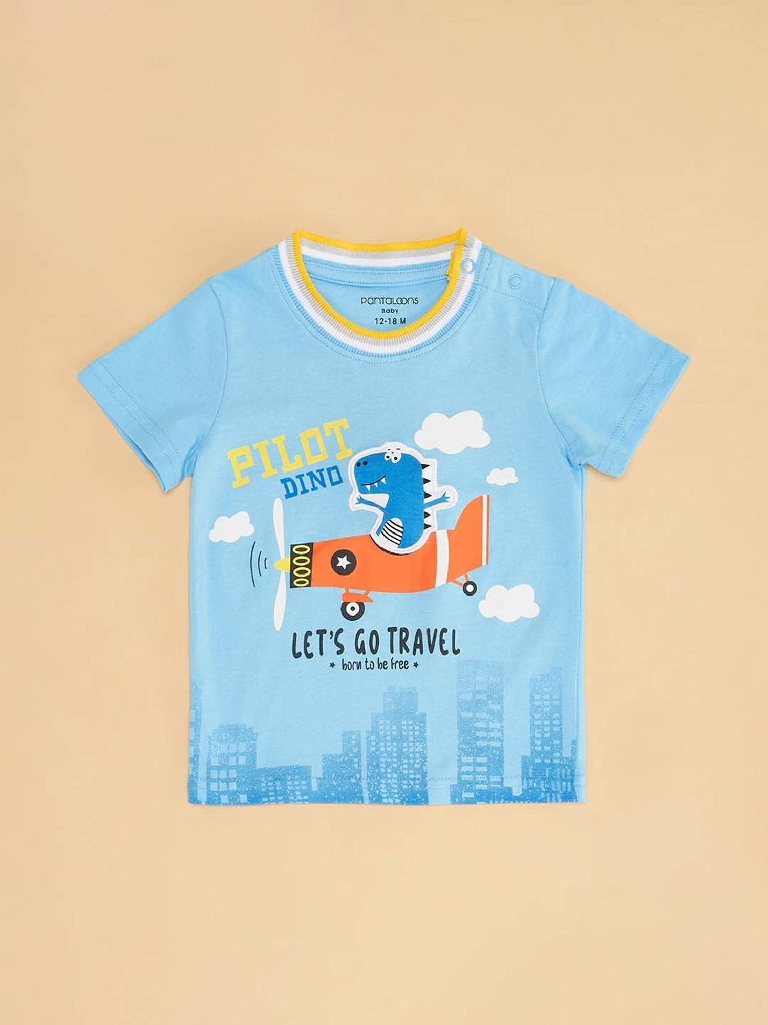 Ed-a-Mamma Baby Green Printed T-Shirt