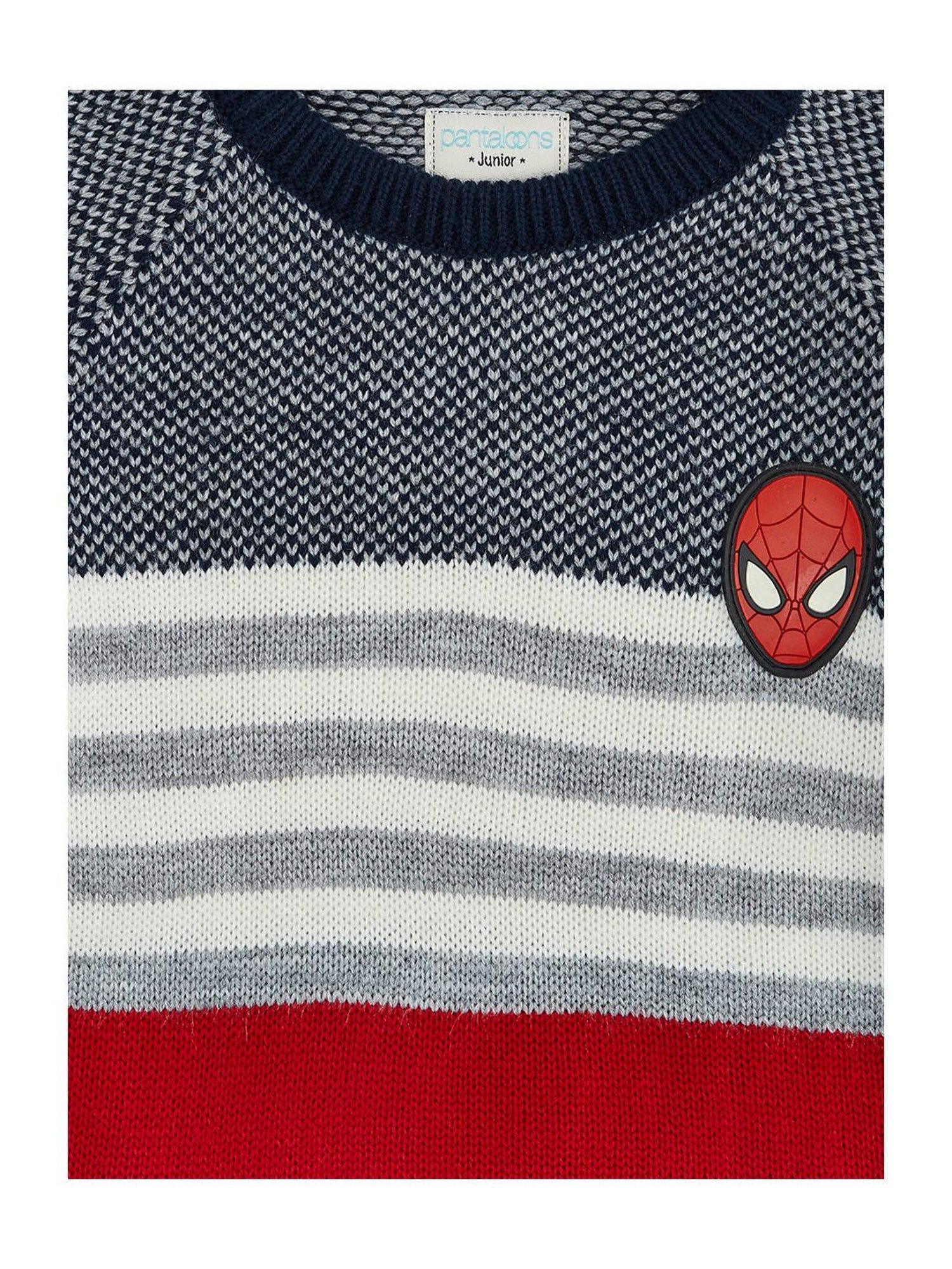 Pantaloons Junior Multicolor Striped Full Sleeves Sweater