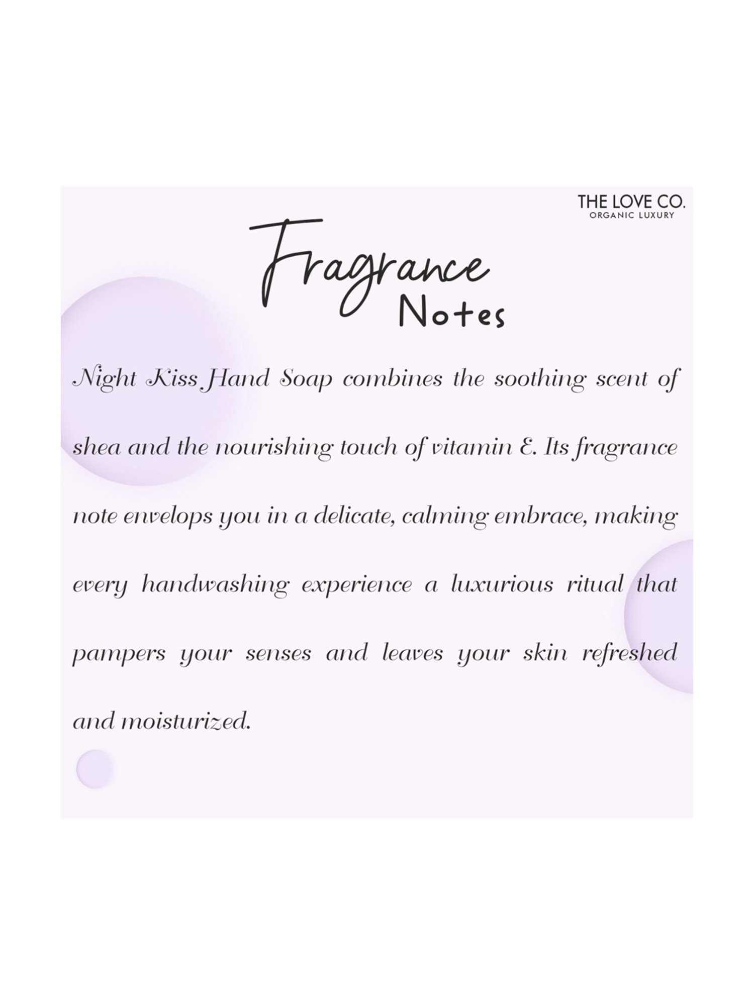 The Love Co. Night Kiss Hand Soap - 250 ml