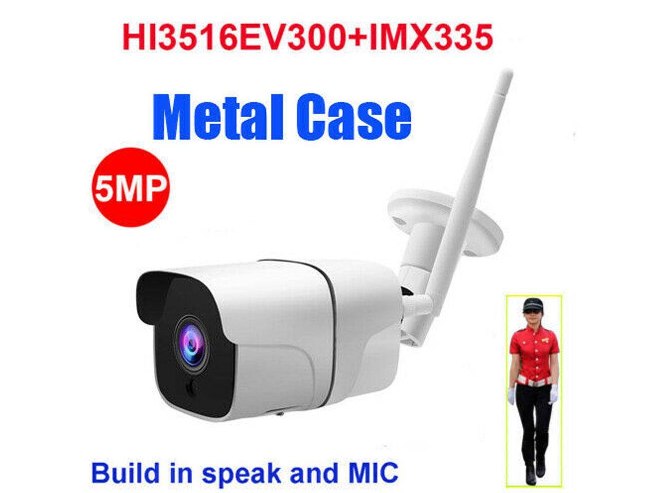 CamHi IMX335 4MP 5MP wireless ip camera outdoor IR 128GB SD card speaker MIC P2P