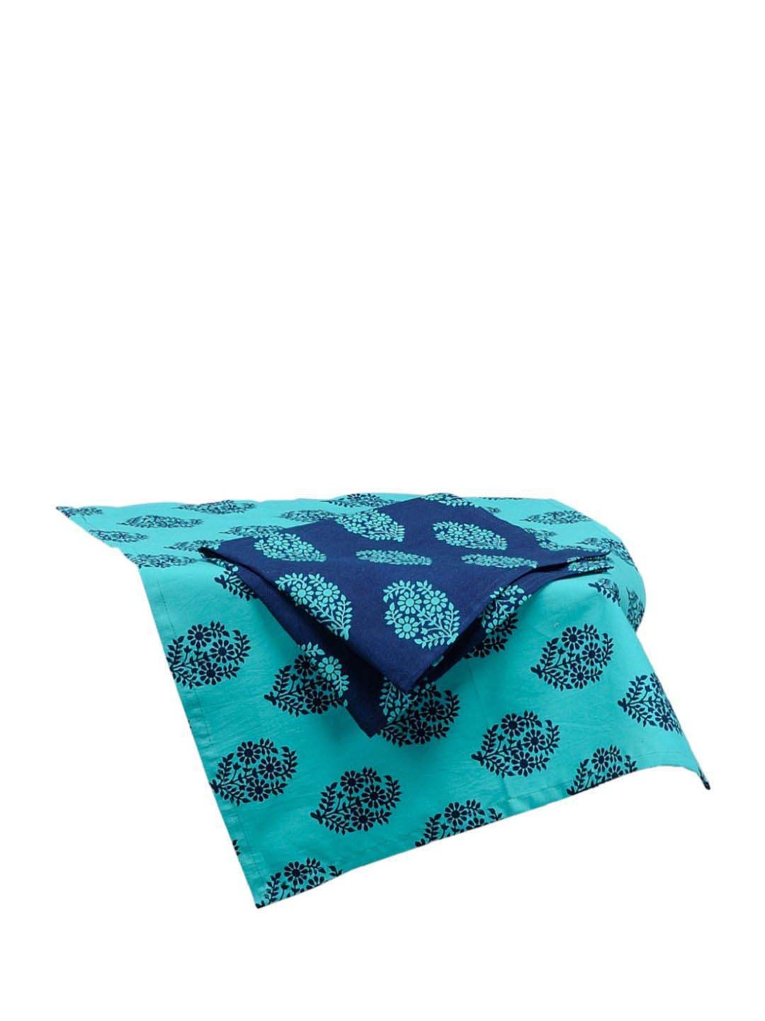 Swayam Navy Kitchen Apron Combo - Set of 8