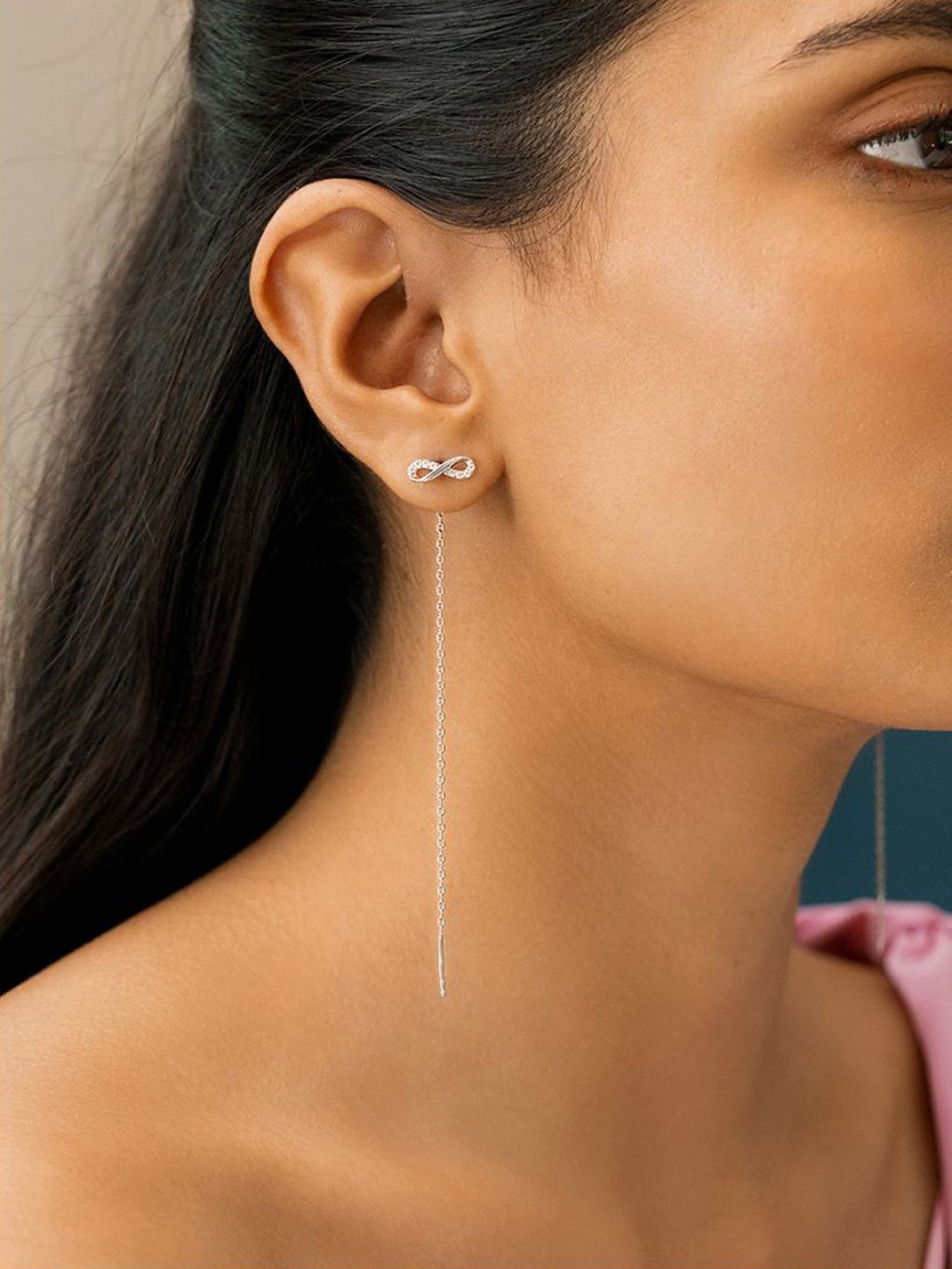 Shaya 92.5 Sterling Silver Infinite Laughter Earrings for Women