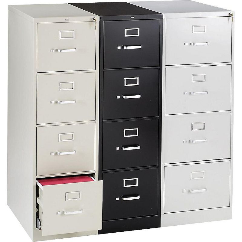 HON 310 Series Four-Drawer Full-Suspension File Letter 26-1/2d Putty 314PL