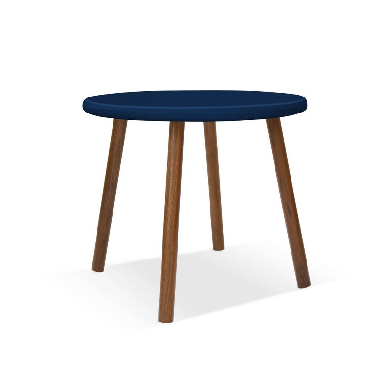30" Peewee Round Kids' Table Walnut/Deep Blue - Nico & Yeye