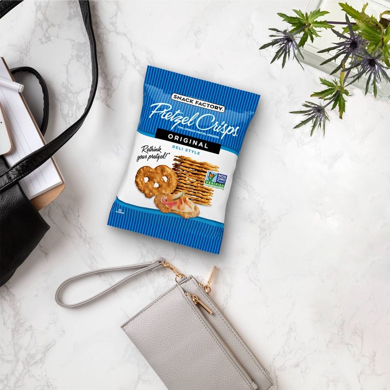 Snack Factory Original Flavored Pretzel Crisps Crackers - 1oz/10pk