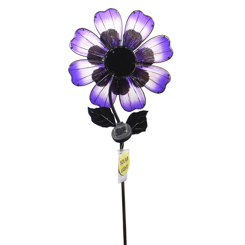 Home & Garden 50.0" Solar Giant Flower Stake Purple Led String Lights Regal Art & Gift  -  Decorative Garden Stakes