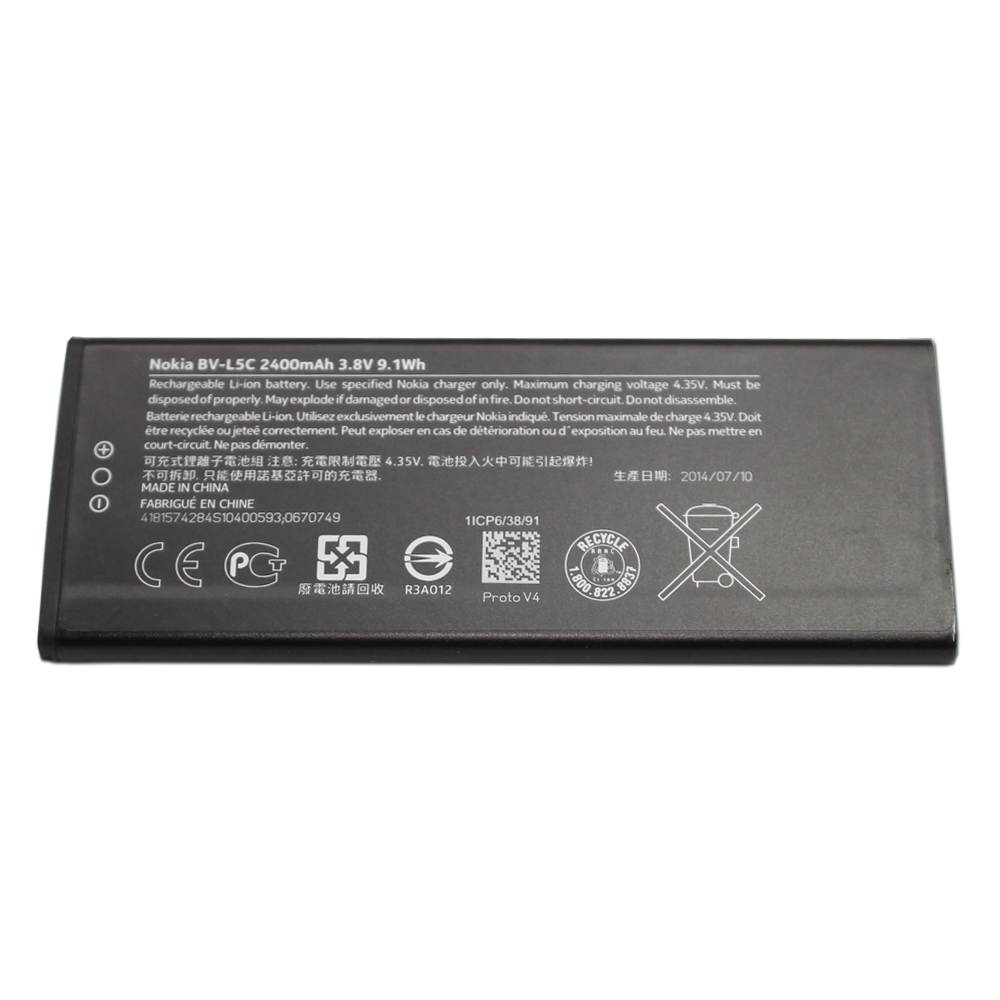 Nokia BV-L5C BVL5C OEM Standard Replacement Battery for Lumia 640 "Euro" Models 2400mAh