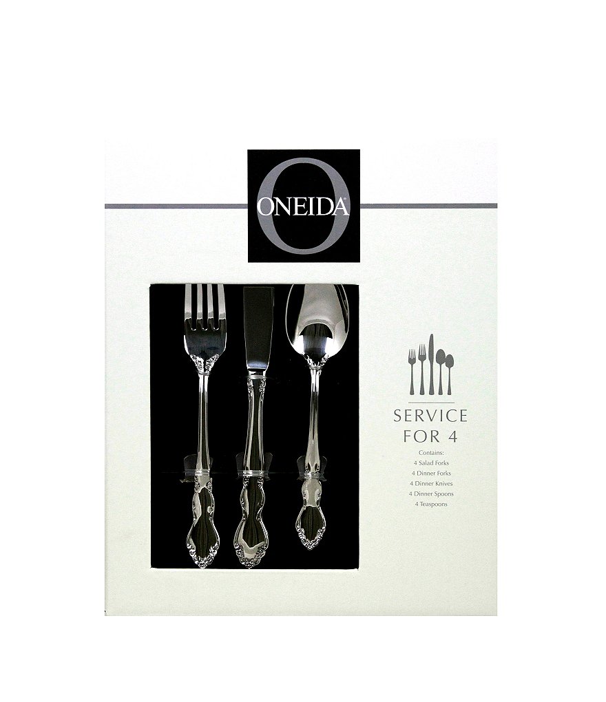 Oneida Dover 20-Piece Stainless Steel Flatware Set