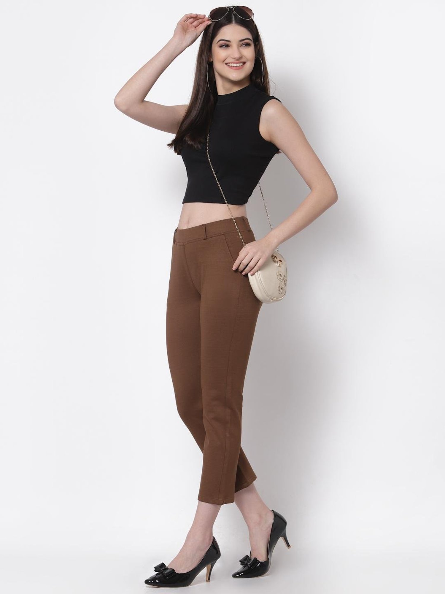 Westwood Brown Slim Fit Jeggings