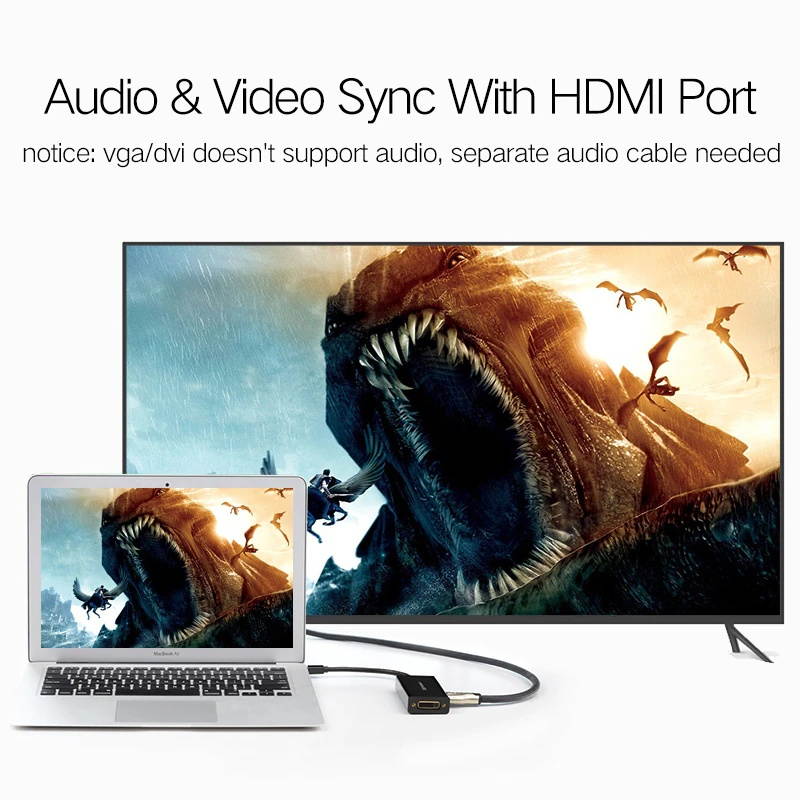 Ugreen Mini DisplayPort to HDMI VGA DVI Adapter Thunderbolt 2 HDMI Converter Mini DP Cable for Surface Pro 4 Mini DisplayPort