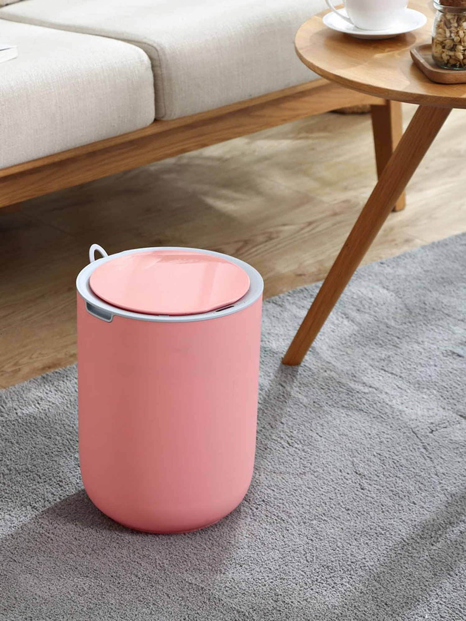 Freelance Pink Steel Set of 1 Dustbins