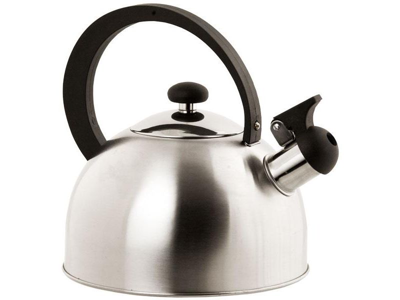 Home Basics 85 oz. Stainless Steel Tea Kettle, Silver