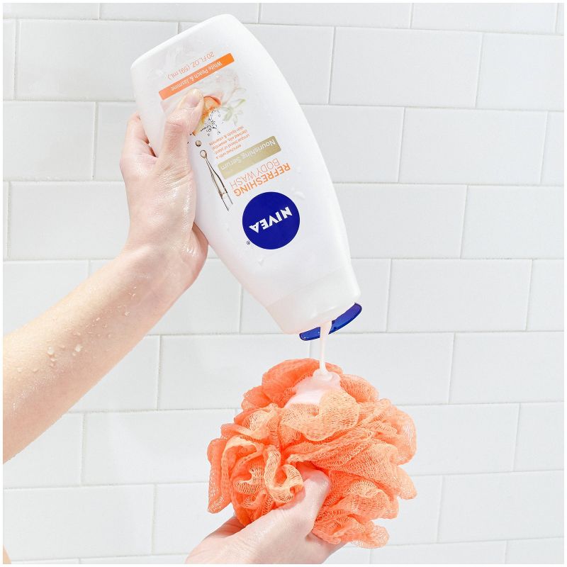 NIVEA Refreshing Body Wash White Peach & Jasmine - 20 fl oz