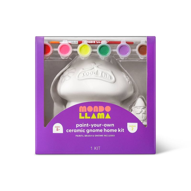 Paint-Your-Own Ceramic Gnome Home Kit - Mondo Llama™