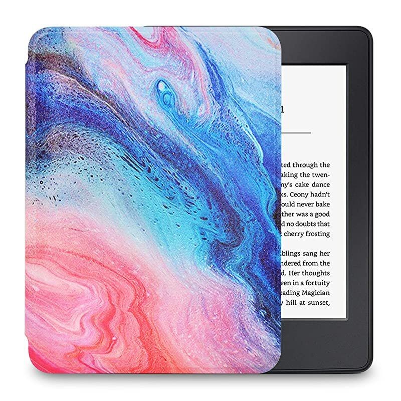 Case for AllNew Kindle 10th Generation2019 Release Only Ultra Lightweight Premium PU Leather Shell Cover with Auto WakeSleep Will NOT Fit Kindle Paperwhite 10th Gen 2018 Oil Paint 4