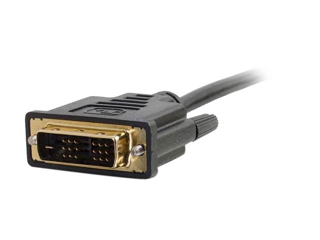 Kaybles HDMIDVI-10BK HDMI Male to DVI-D Adapter Cable with Gold-plated Connector, Black