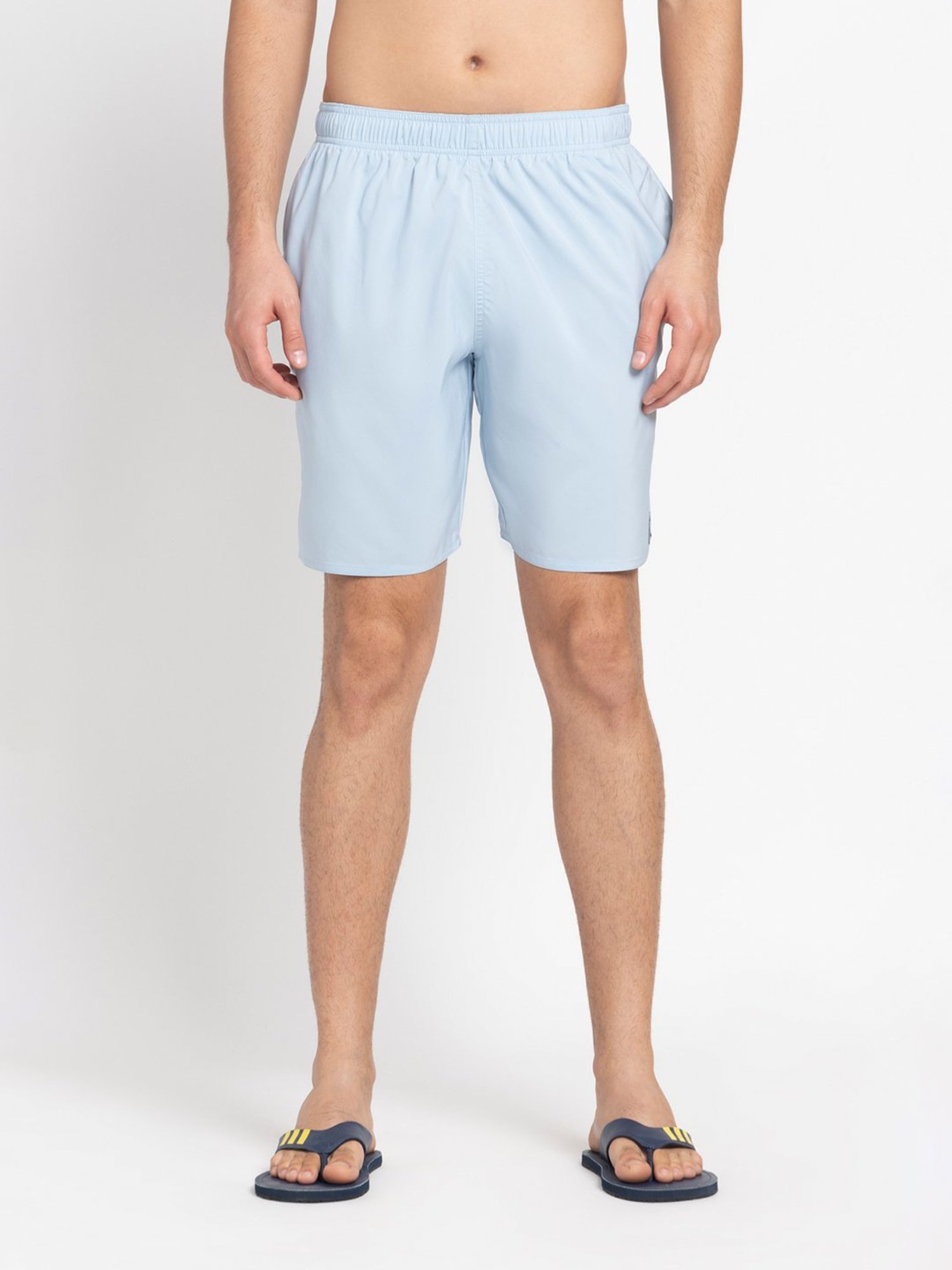adidas CLX Classics Light Blue Regular Fit Swim Shorts