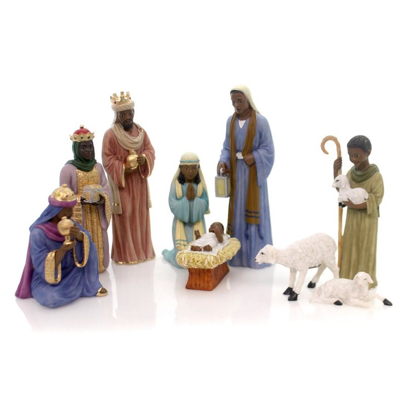 Black Art 6.0" Nativity Set Mary Jesus Holy Kings  -  Decorative Figurines