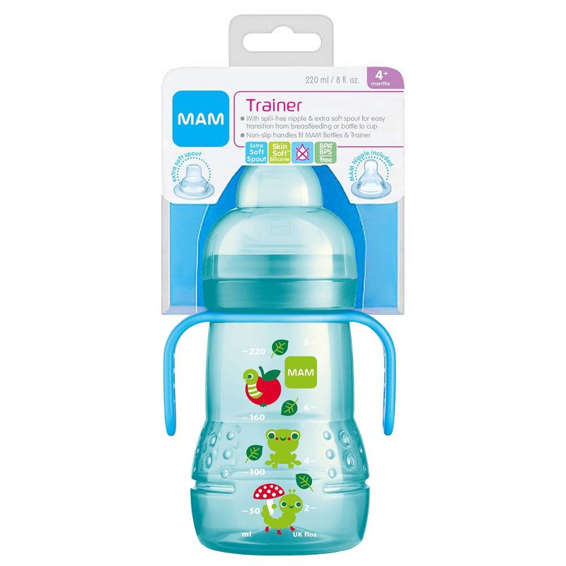 MAM Trainer Cup, 4+ Months - Blue - 8oz