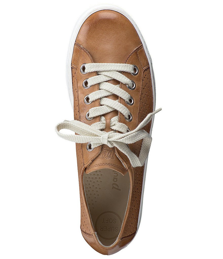 Paul Green Hope Zigzag Leather Lace-Up Sneakers