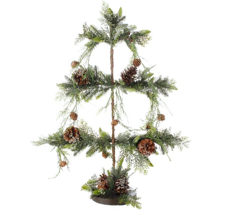 Raz Imports 28" Green and Brown Pine Cone Iced Artificial Tree Christmas Tabletop Decor