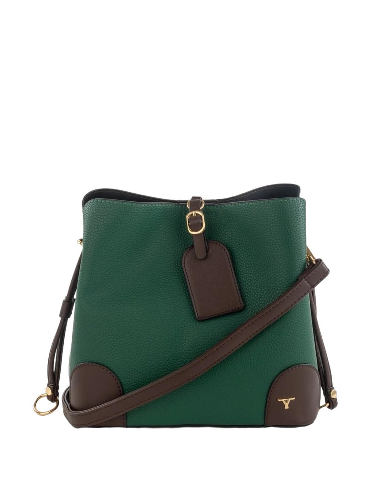 BULCHEE Green Solid Sling Handbag