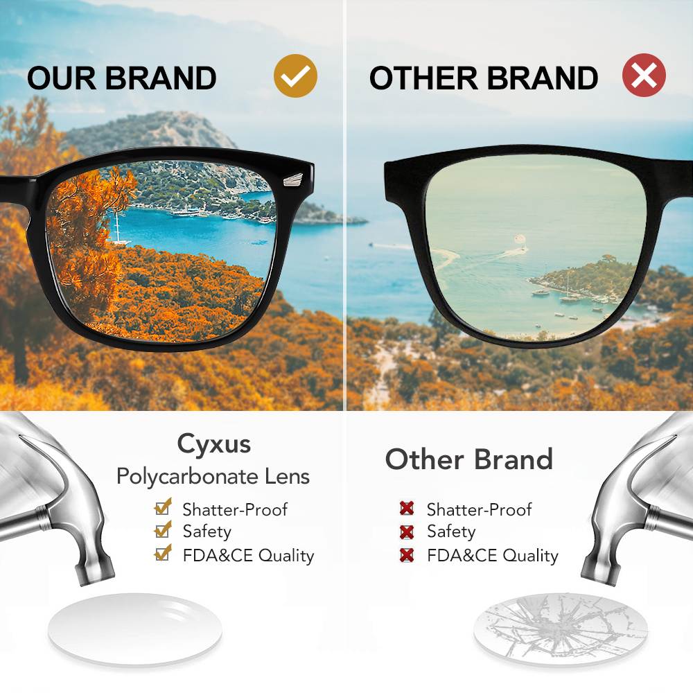 Cyxus Blue Light Blocking Computer Glasses with UV420 Protection Anti Eyestrain Headaches for Men & Women