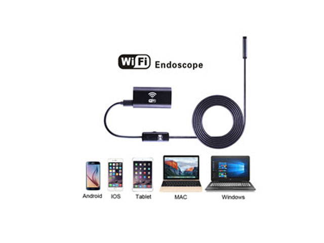 2M Soft Flexible Snake WIFI Endoscope Spy Camera 720P Wifi Mini Spy Camera