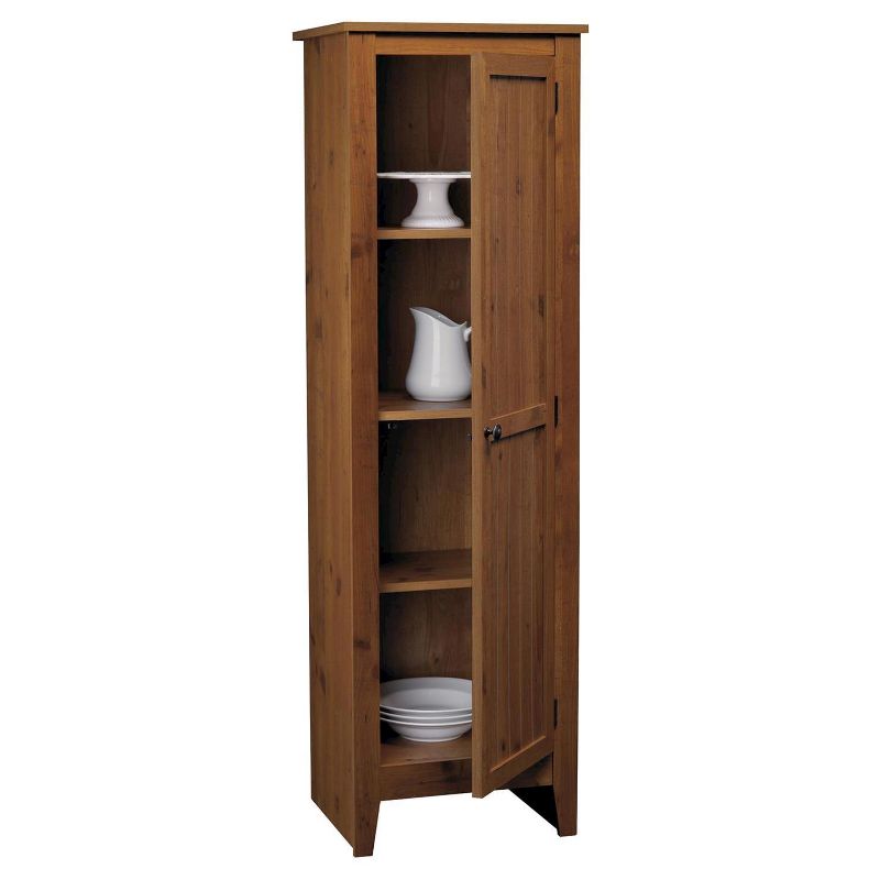 Hagar Single Door Storage Pantry Cabinet Pine - Room and Joy