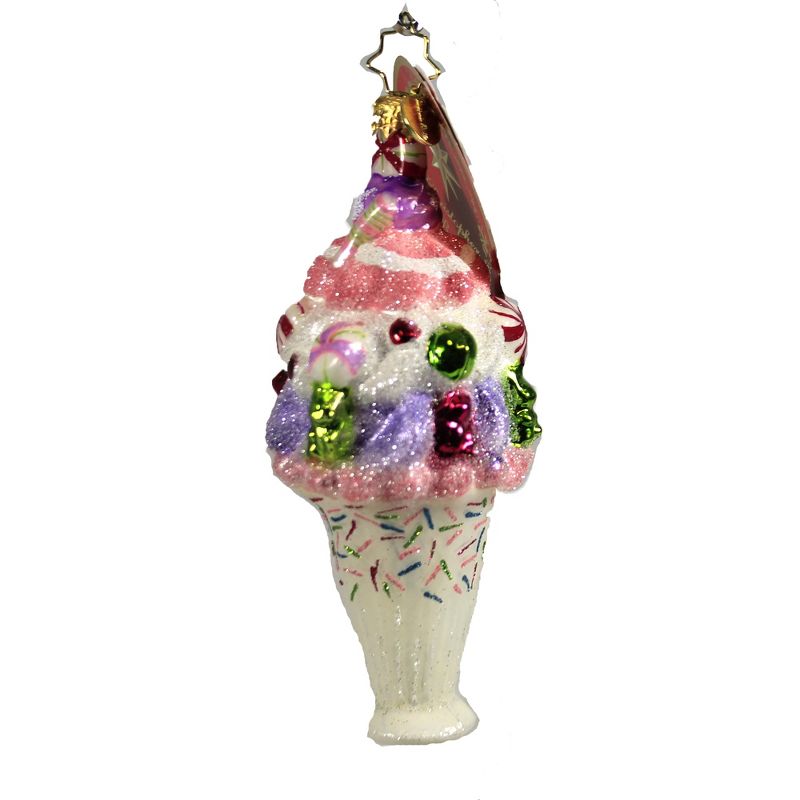 Christopher Radko 5.25" I Scream You Scream Ornament Ice Cream Sundae  -  Tree Ornaments