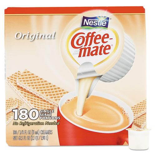 Liquid Coffee Creamer, Original, 0.38 oz Mini Cups, 180/Carton 753032