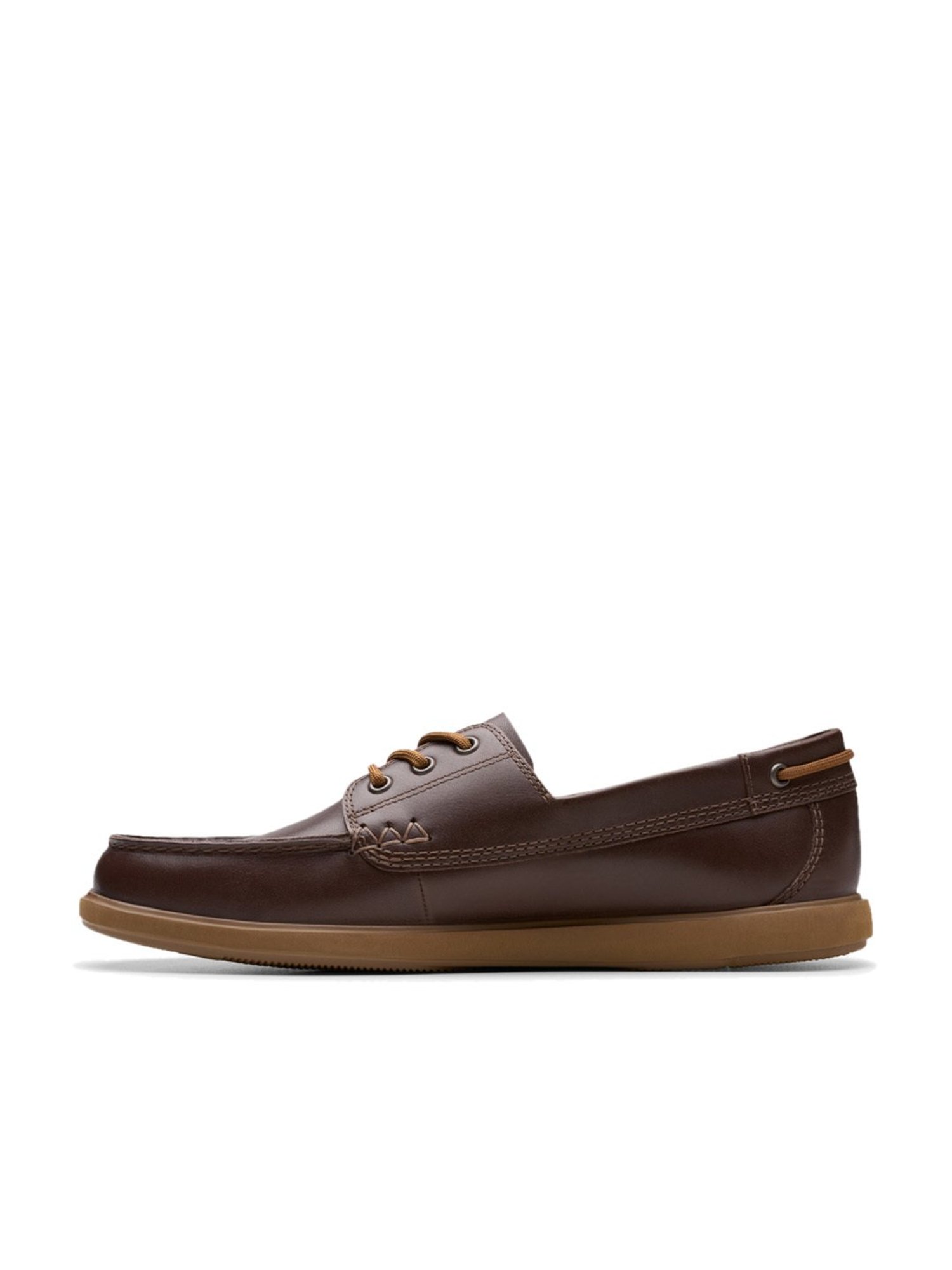 Clarks Men's Bratton Boat Brown Derby Shoes