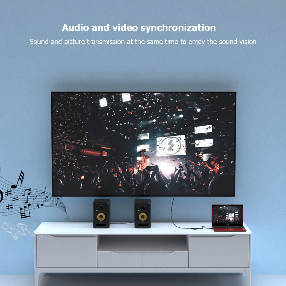 Acasis HD32 HDMI-compatible Splitter USB C Powered 1 In 2 Out 4K HDMI-compatible Splitter for TV