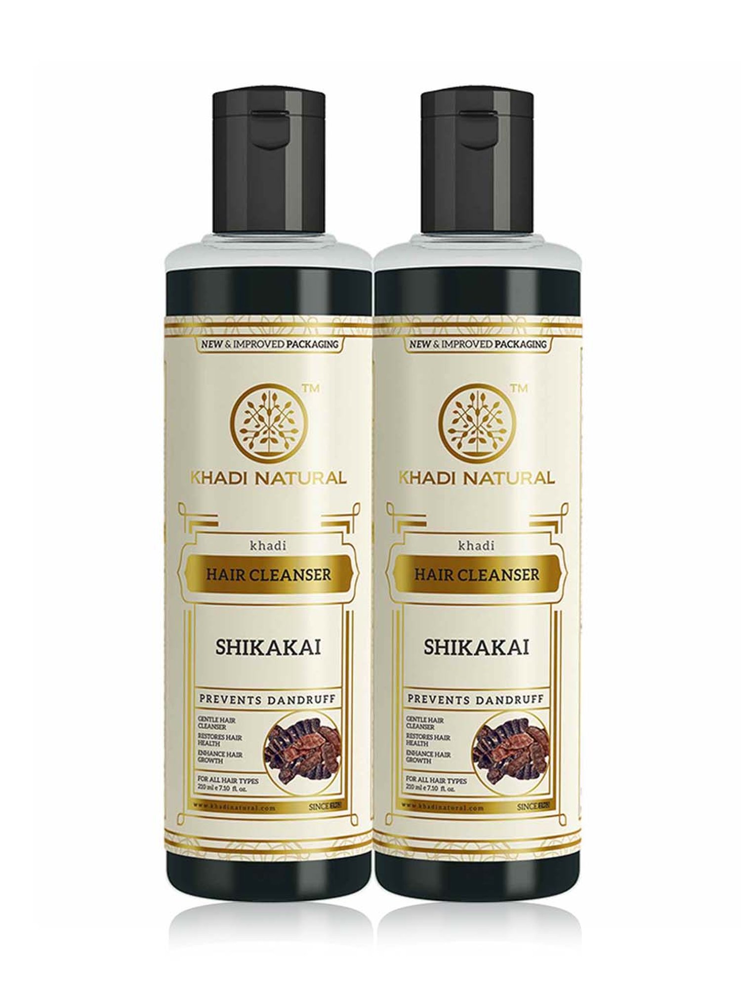 Khadi Natural Shikakai Hair Cleanser Pack of 2 - 420 ml
