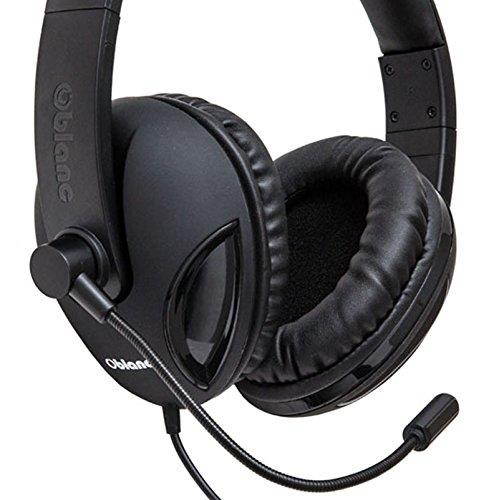 Oblanc Surround Sound 5.1, 8 30mm Drivers Gaming Headset w/ Microphone USB Connectivity PC Black OG-AUD63065